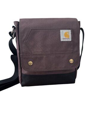 Carhartt Canvas Crossbody Messenger Bag Brown Utility Workwear